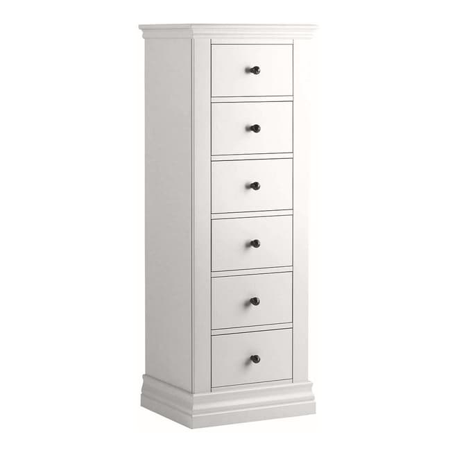 Home Boutique Toulouse 6 Drawer Tallboy, Cotton