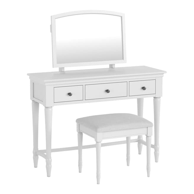 Home Boutique Toulouse Dressing table with Mirror, White