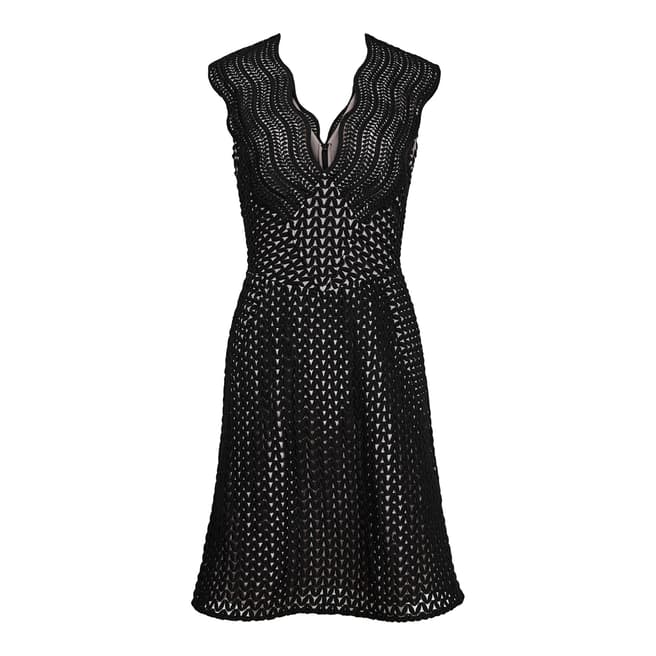 Reiss Black Marianna Lace Dress