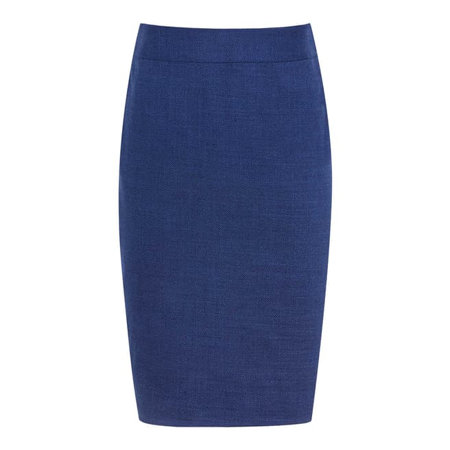 Reiss Bright Blue Malani Tailored Skirt