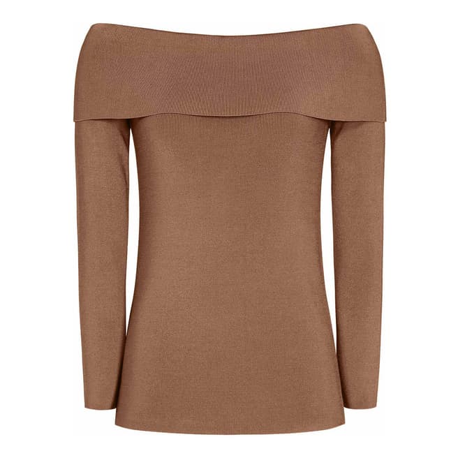 Reiss Ginger Ximena Ribbed Knit Top