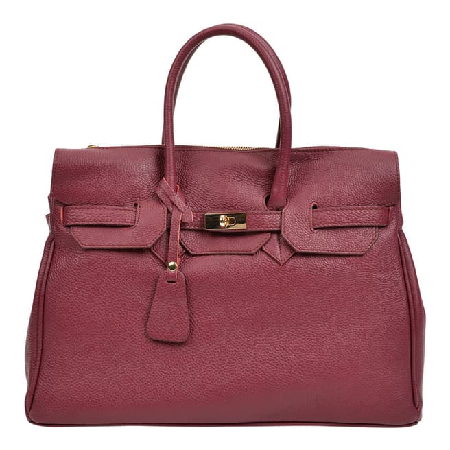 Roberta M Red Leather Handbag