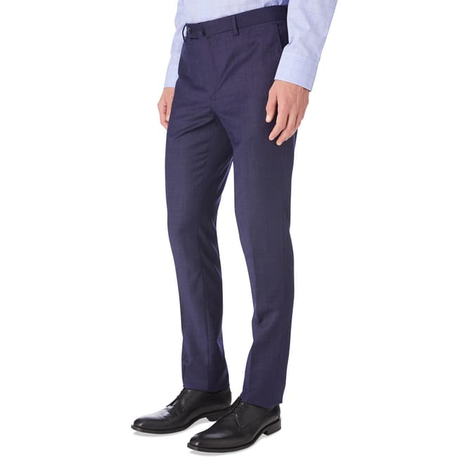 Hackett London Blue Pinhead Suit Trousers