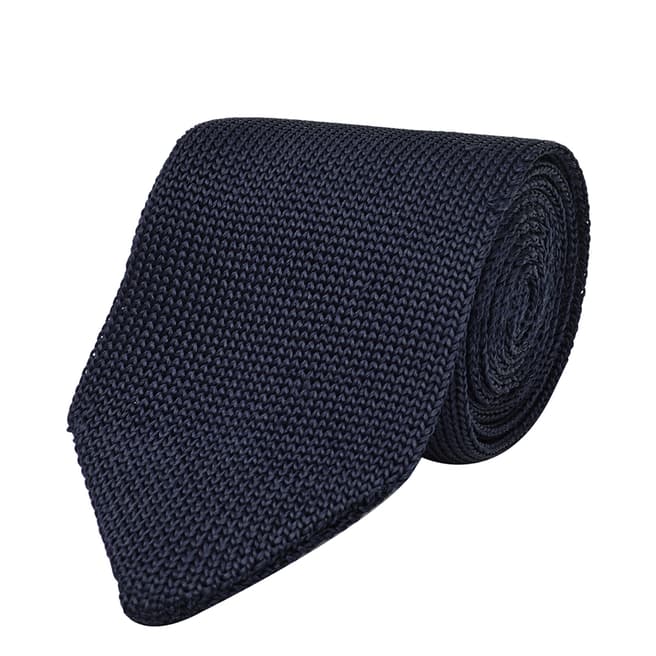 Reiss Navy Canter Knit Tie