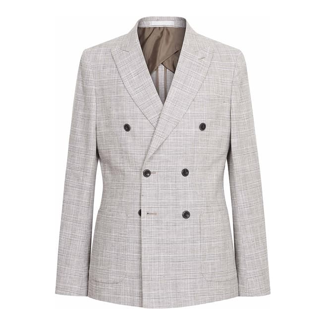 Reiss Light Grey Reggie Slim Suit Jacket