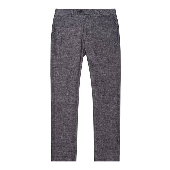 Reiss Navy Ashley Twill Trousers
