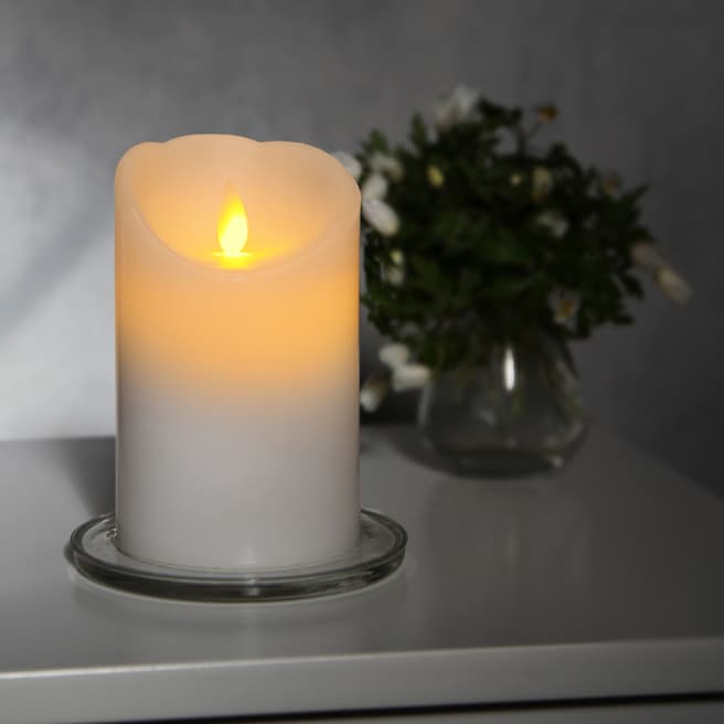 Christmas Magic Glimmer LED Pillar Candle 13cm