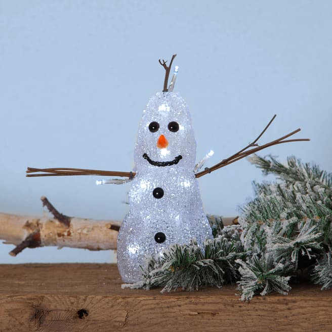 Christmas Magic Snowman Crystalline Figurine 26cm