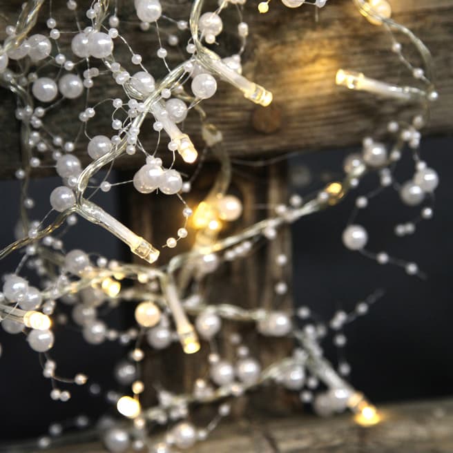 Christmas Magic Pearls Light Chain 110cm