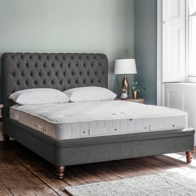 Gallery Living Rapture Low End Bedstead 135cm, Shearwater, Charcoal