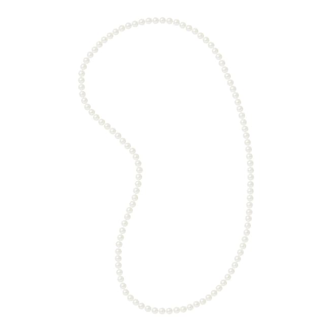 Manufacture Royale White Oval Pearl Necklace 7-8 mm