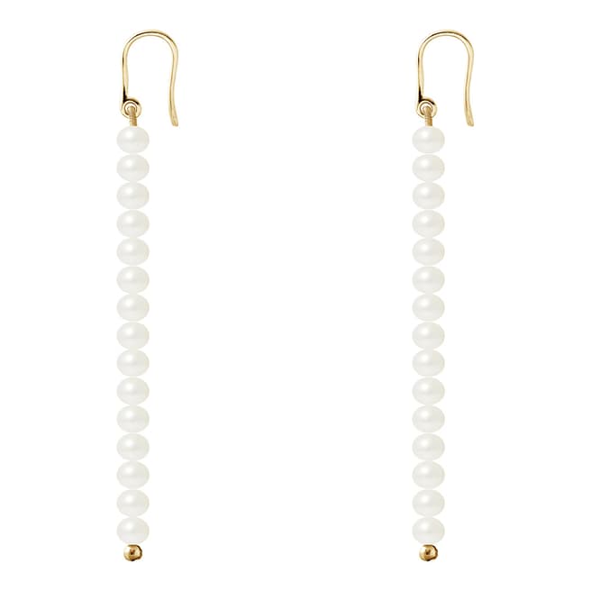 Manufacture Royale Yellow Gold Pearl Drop Earrings