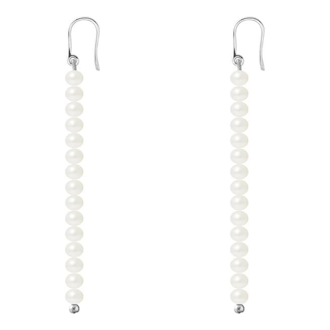 Manufacture Royale White Gold Pearl Drop Earrings