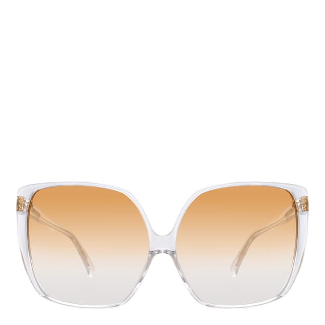 Linda Farrow Gold Ines Oversized Sunglasses
