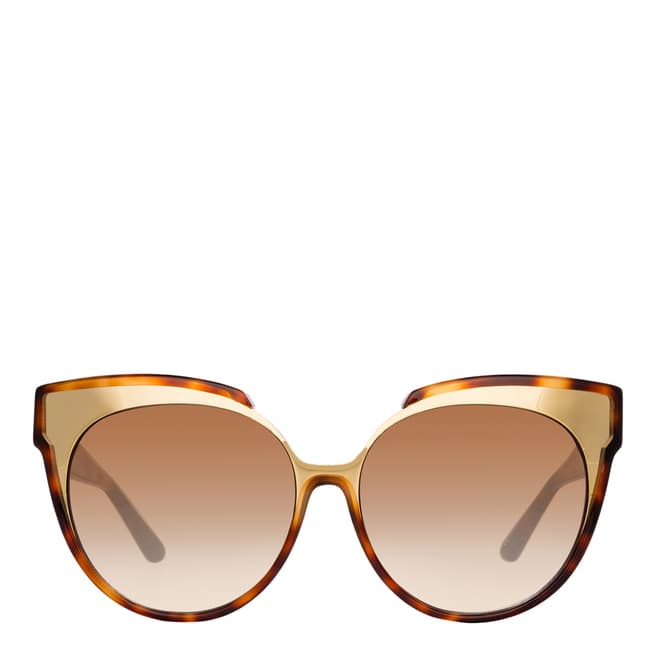 Linda Farrow Tortoiseshell Sami Oversized Sunglasses