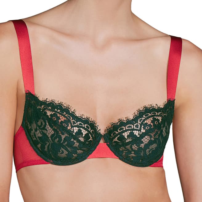 Andres Sarda Red Megeve Underwired bra Cup B-C