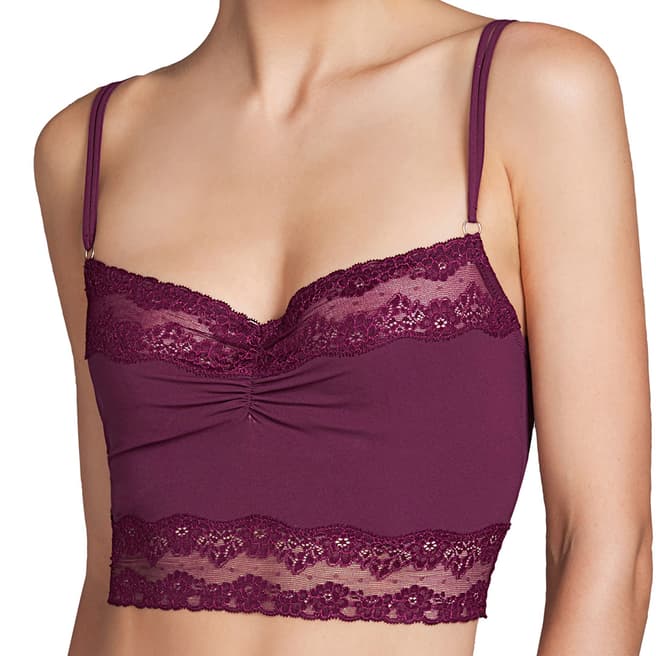 Andres Sarda Red Verbier Invisible Wire Bralette