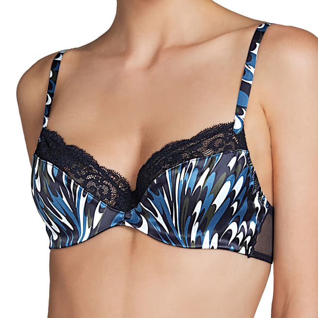 Andres Sarda Blue Gstaad Underwired Bra Cup B-C