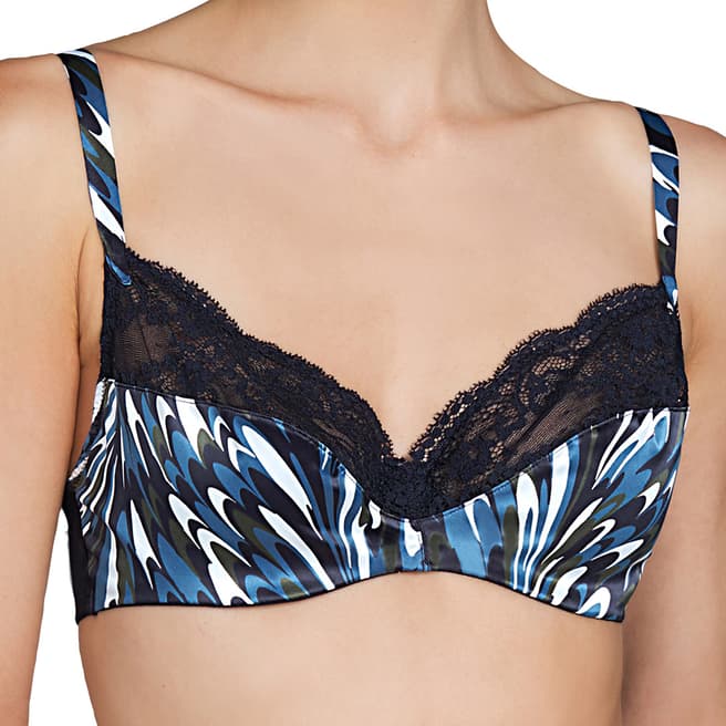Andres Sarda Blue Gstaad Underwired Bra Cup D-E