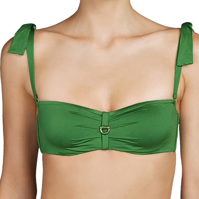 Andres Sarda Green Tanager Bikini top strapless