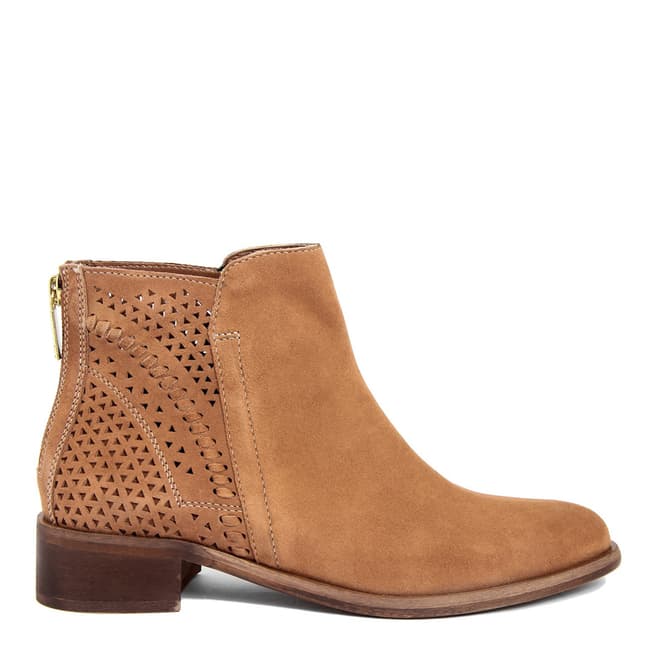 Gusto Brown Suede Ankle Boot