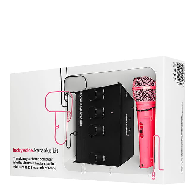 Lucky Voice Pink Lucky Voice Karaoke Kit