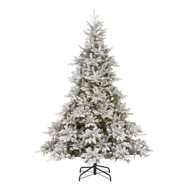 The National Tree Company Frosted Andorra Fir 7ft Tree with 400 LED Lights