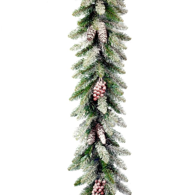 The National Tree Company Snowy Dunhill Fir 9ft Garland