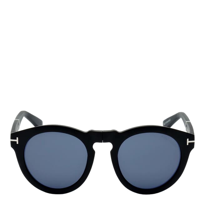 Tom Ford Unisex Black/Blue Tom Ford Sunglasses 50mm