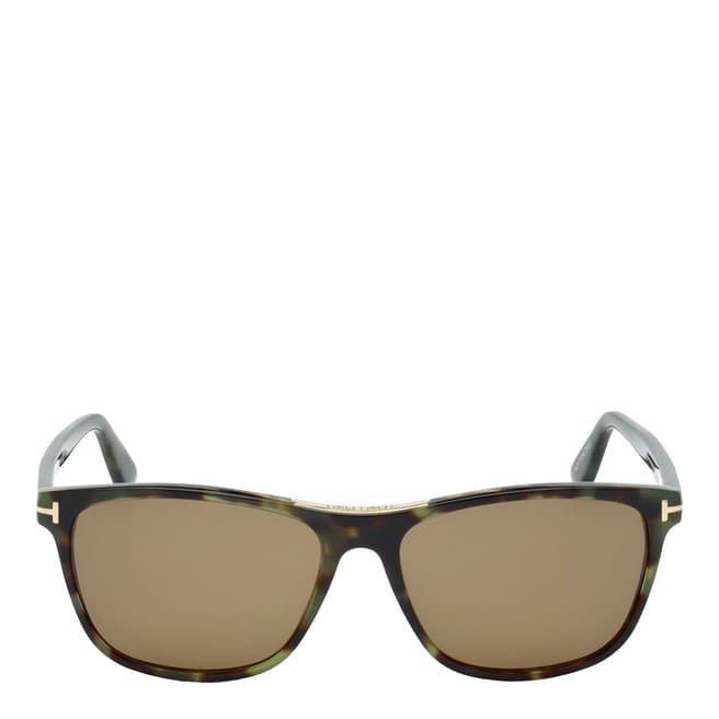 Tom Ford Men's Havana/Brown Tom Ford Sunglasses 56mm