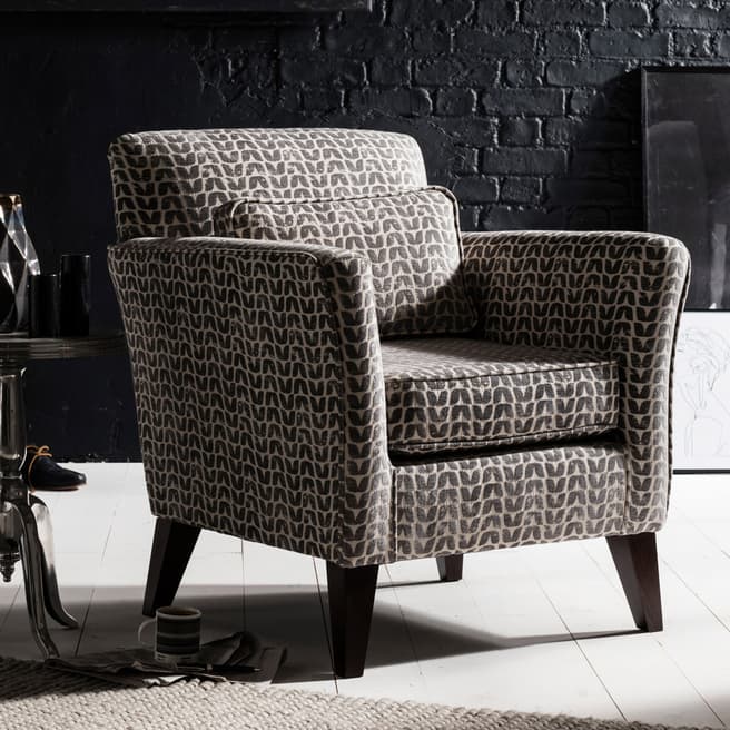 The Great Chair Company Compton Accent Chair Isla Charcoal