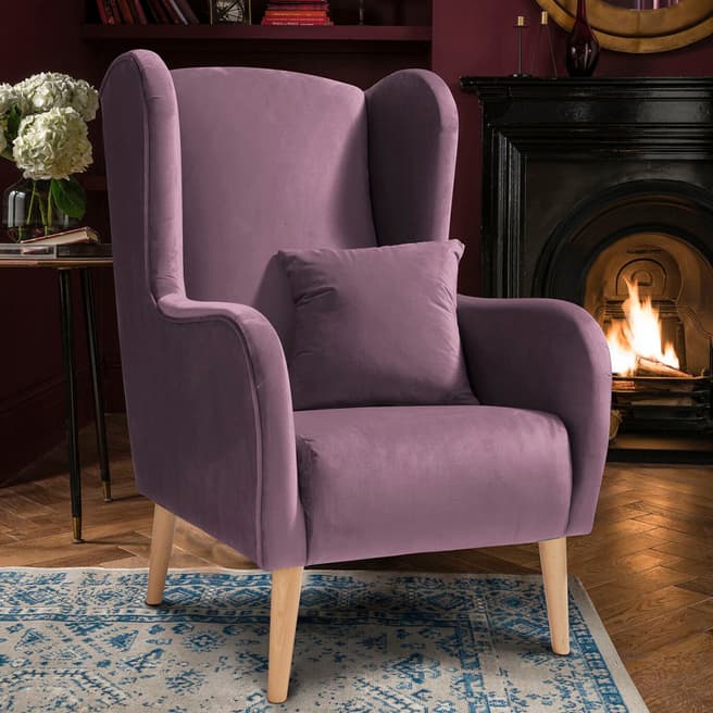 The Great Chair Company Shelby Accent Chair Plush Lilac
