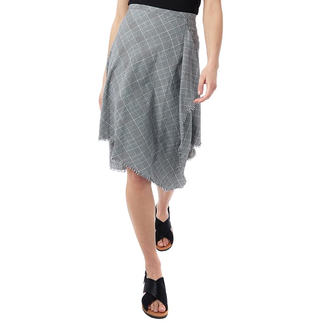 hush Black Geena Asymmetric Skirt