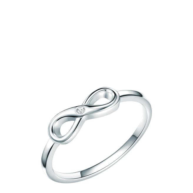 Tess Diamonds Silver Diamond Infinity Ring