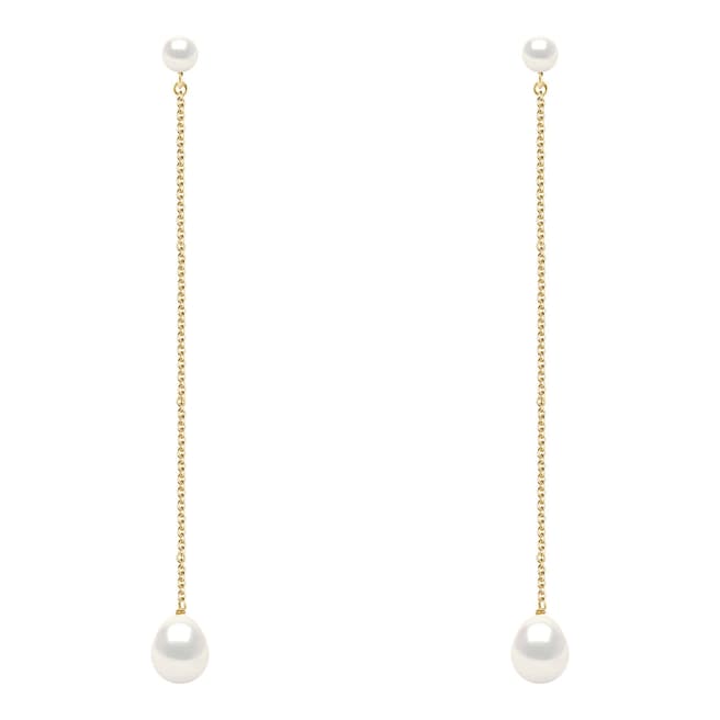 Ateliers Saint Germain White Pearl Double Earrings