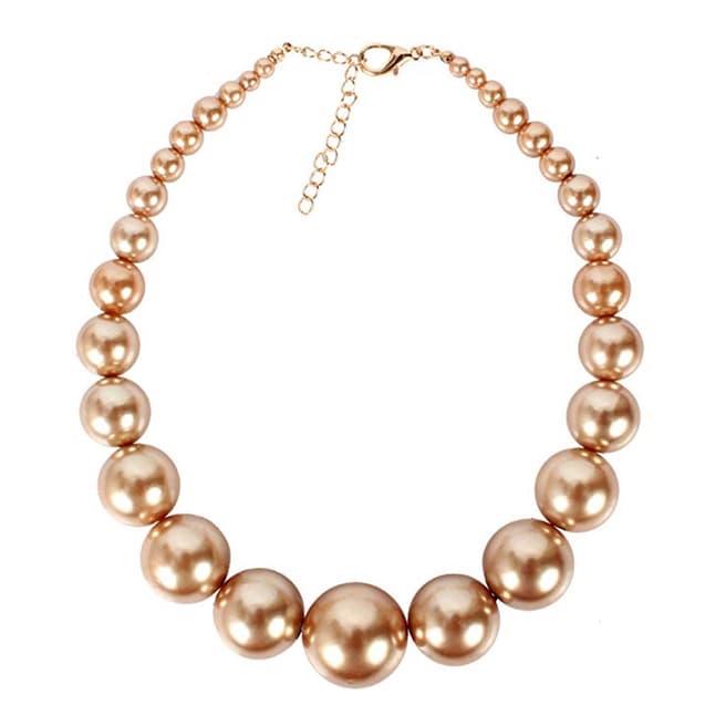 Liv Oliver Champagne Pearl Necklace