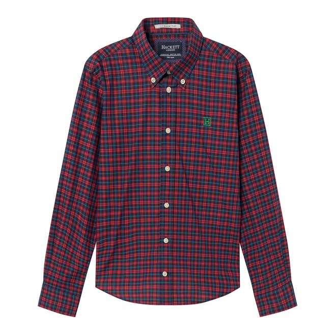 Hackett London Red/Multi Tartan Check Shirt