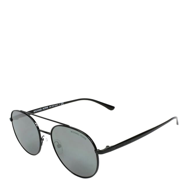 Michael Kors Unisex Black Mirrored Michael Kors Sunglasses 53mm