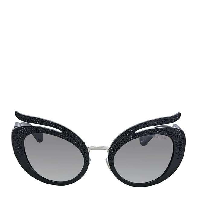 Miu Miu Women's Black/Grey Miu Miu Sunglasses 53mm