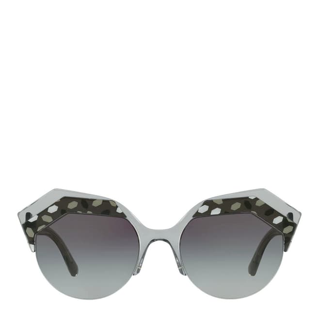 Bvlgari Women's Grey/Black Bvlgari Sunglasses 53mm