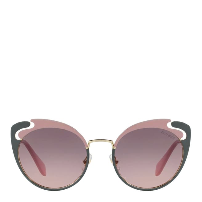 Miu Miu Women's Pale Gold/Pink Miu Miu Sunglasses
