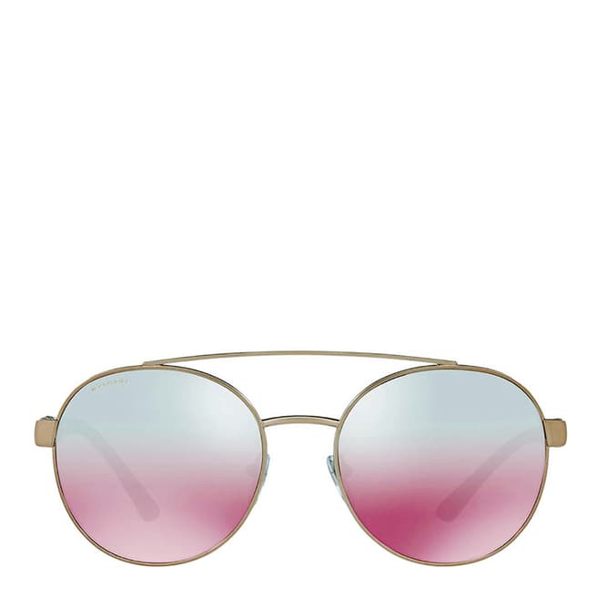 Bvlgari Women's Brown/Graduated Pink Bvlgari Sunglasses 55mm