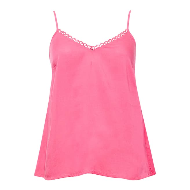 Cyberjammies Pippa Woven Pink Solid Modal Cami