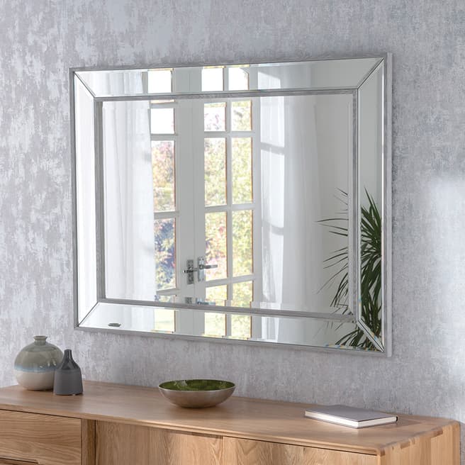 Yearn Grey Rectangle Mirror 95x70cm