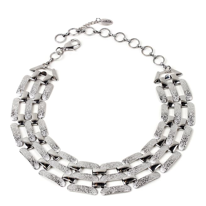Amrita Singh Silver Adjustable Choker/Collar Necklace