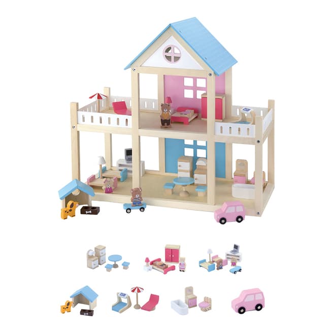 Viga Toys Wooden Dollhouse