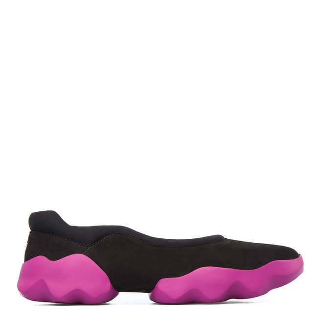 Camper Black & Purple Dub Flat Shoe