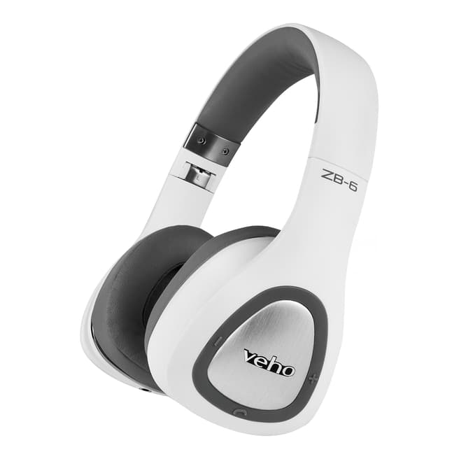 Veho White Premium Wireless Headphones