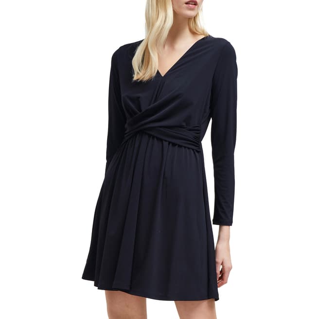 French Connection Navy Alexia Crepe Jersey Dress