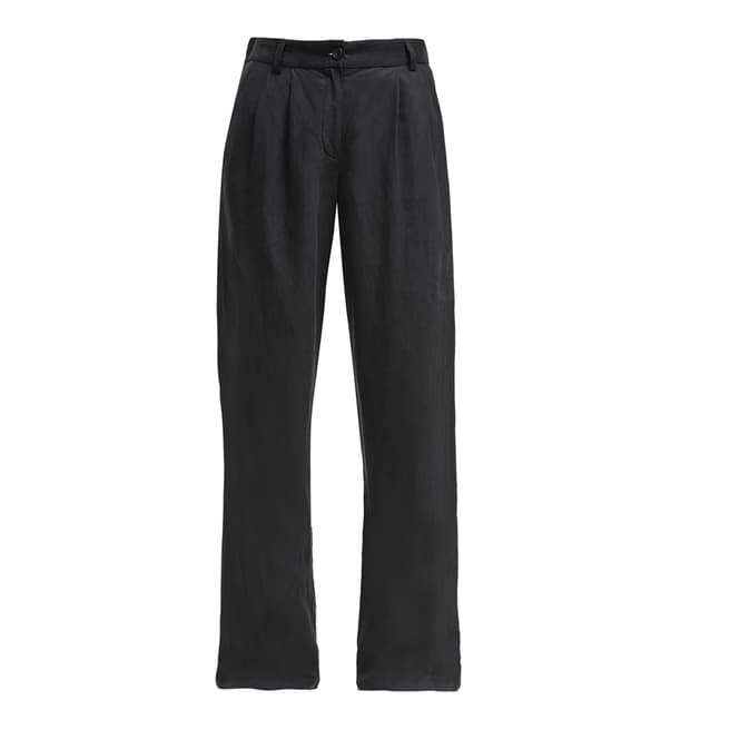 French Connection Black Caspia Wide Trousers
